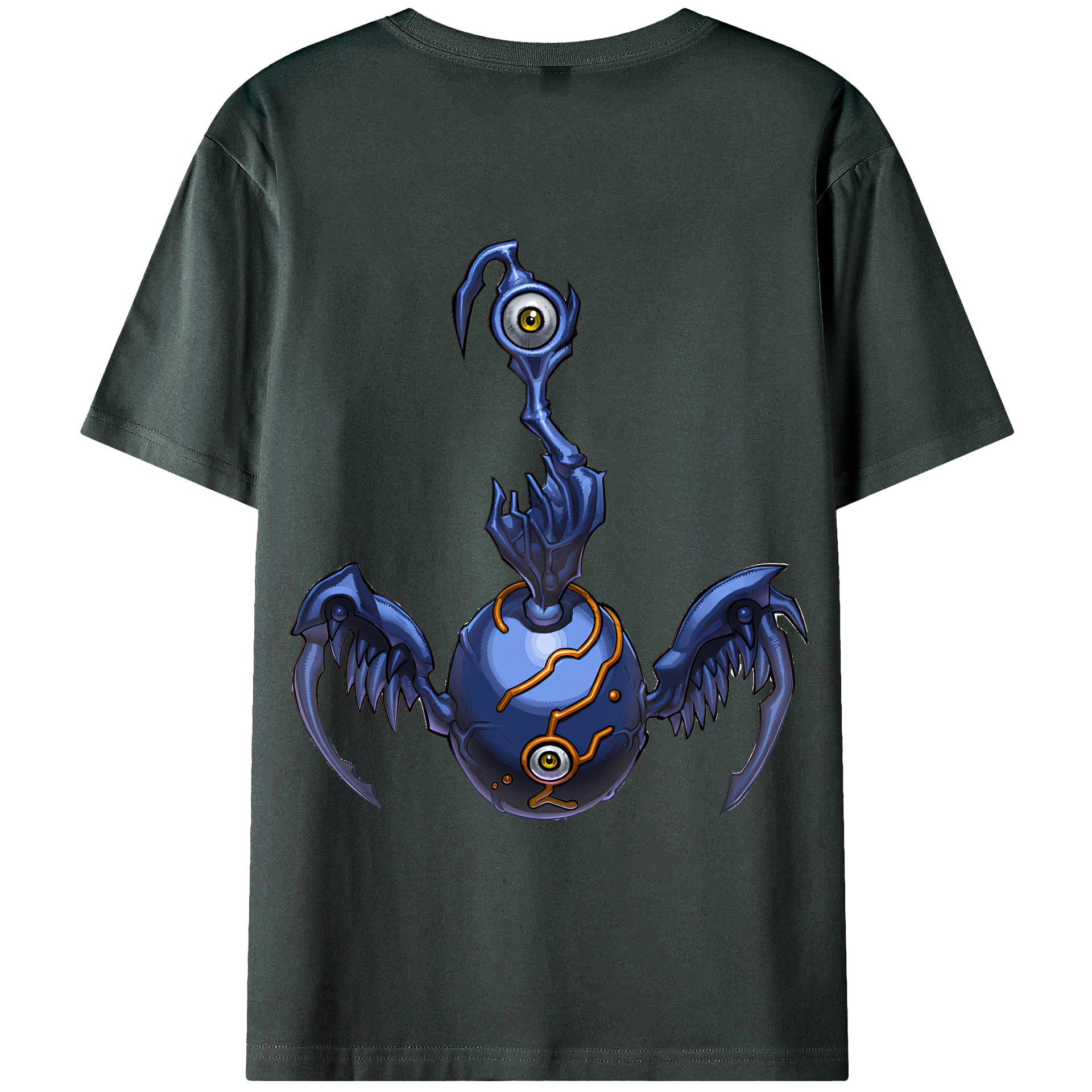 （画像用） 遊☆戯☆王 Yu-Gi-Oh! 綿100％ メンズ半袖Tシャツ（バックプリント） 通気性